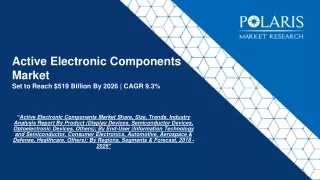 active electronic components market set to reach 519 billion by 2026 cagr 9 3