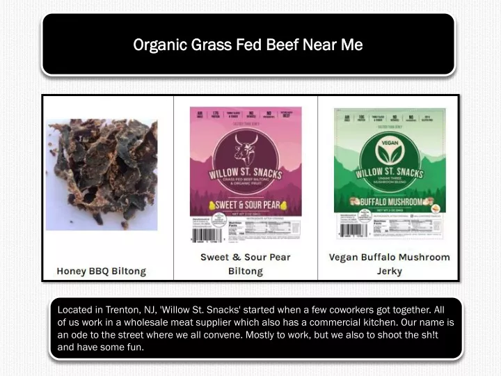 organic grass fed beef near me