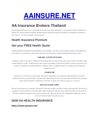 Car Insurance Thailand