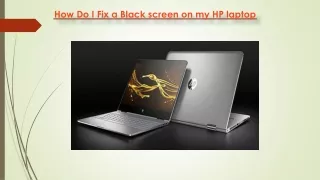 how do i fix a black screen on my hp laptop