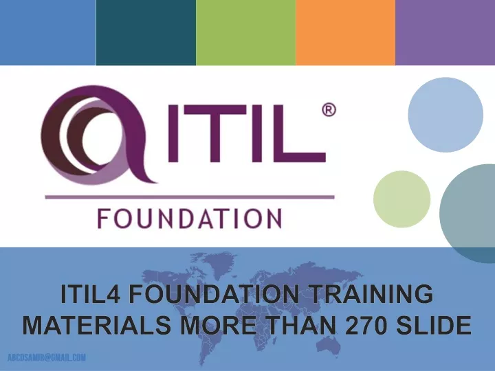 itil4 foundation training materials more than