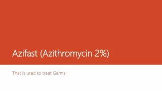 Azifast (Azithromycin 2%)