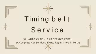 Get The Best Timing Chain Replacement Service At Affordable Prices