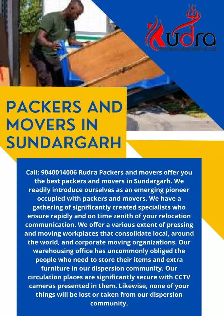 packers and movers in sundargarh