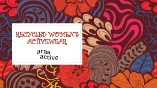 Recycled Women’s Activewear UK