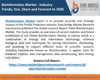 bioinformatics market industry trends size share