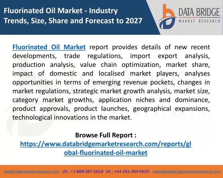 fluorinated oil market industry trends size share