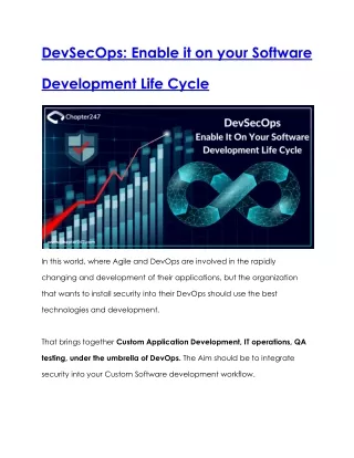 devsecops enable it on your software