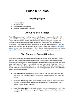 pulse 8 studios