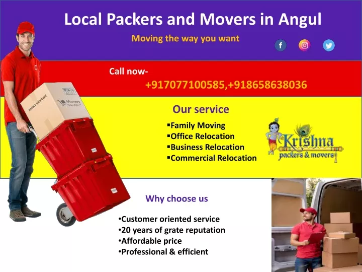 local packers and movers in angul moving