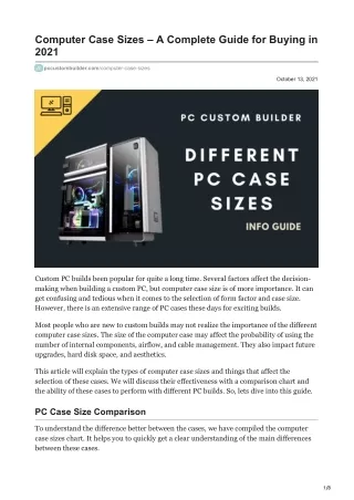 computer case sizes a complete guide for buying