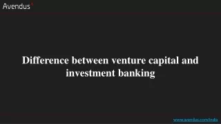 difference between venture capital and investment