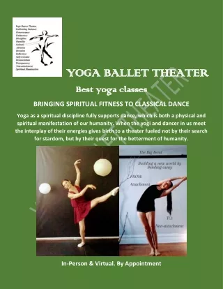 Best Yoga Classes for Beginners  |Yoga Ballet Theatre