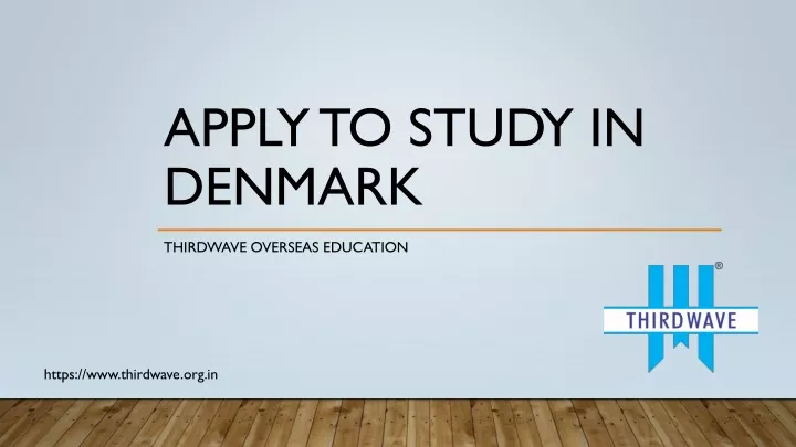 apply to study in denmark