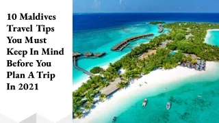 10 Maldives Travel Tips You Must Keep In Mind Before You Plan A Trip In 2021