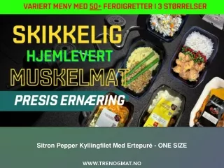 Sitron Pepper Kyllingfilet Med Ertepure - ONE SIZE