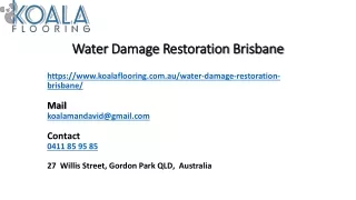 Water Damage Restoration Brisbane | Koala Flooring