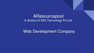 aresourcepool a division of sek technology pvt ltd