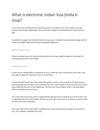 INDIA VISA APPLICATION