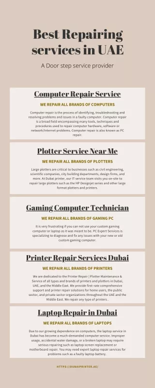 PC Repair Services Dubai