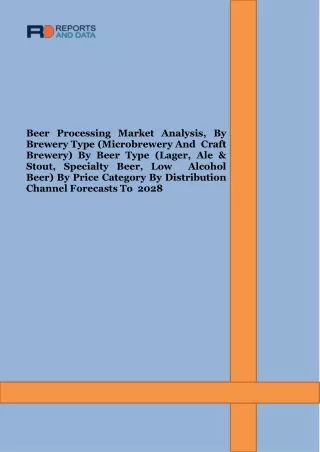 beer processing market analysis by brewery type