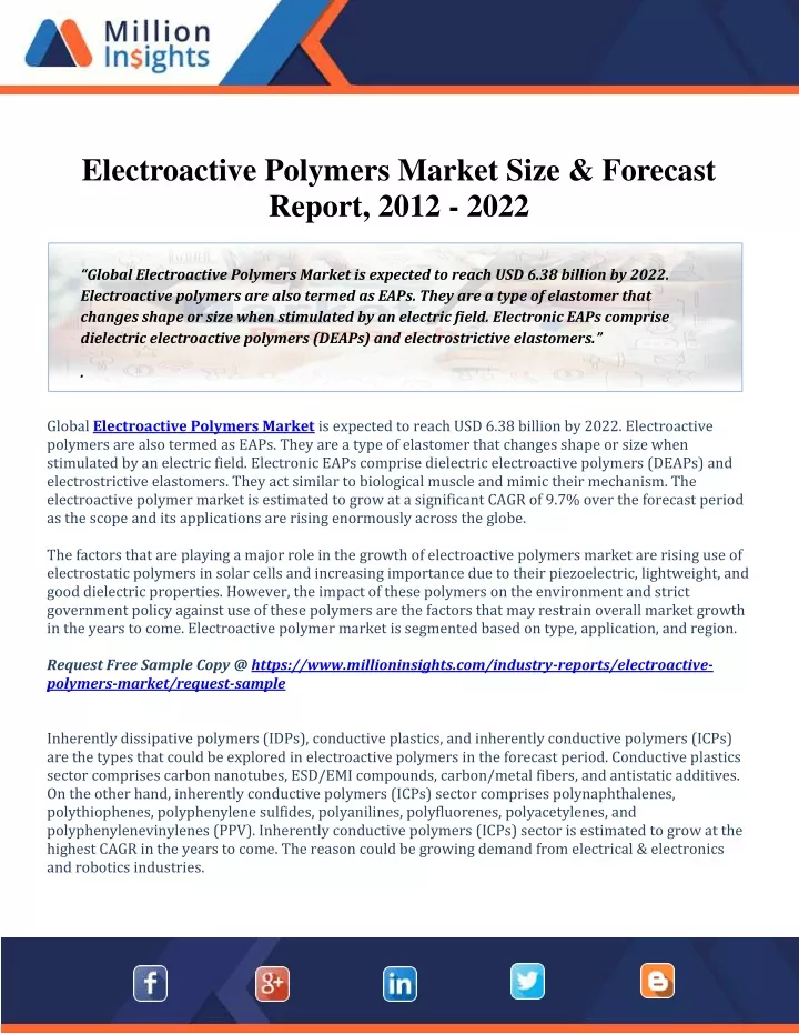 electroactive polymers market size forecast