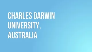 Charles Darwin University - Australia