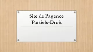 Site de l’agence Partiels-Droit