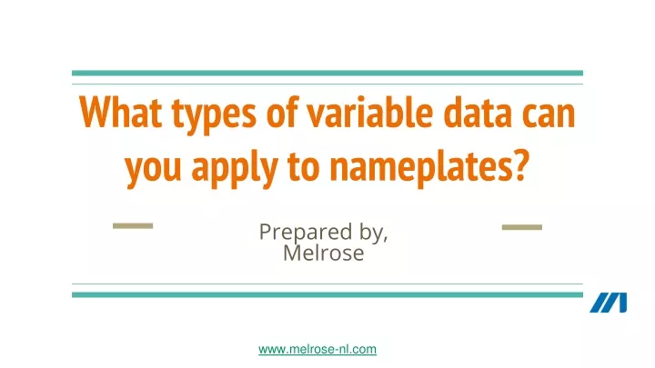 what types of variable data can you apply to nameplates