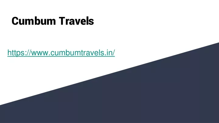 cumbum travels