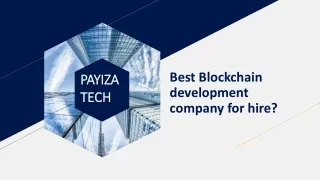 Best Blockchain development company.