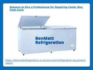 Reasons to Hire a Professional for Repairing Cooler Box