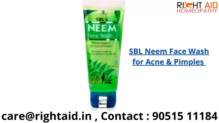 sbl neem face wash for acne pimples