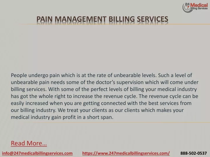 pain management billing services