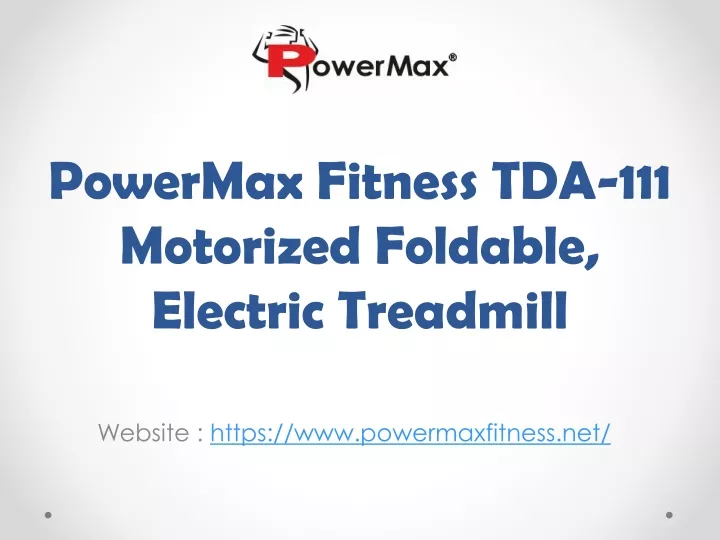 powermax fitness tda 111 motorized foldable electric treadmill