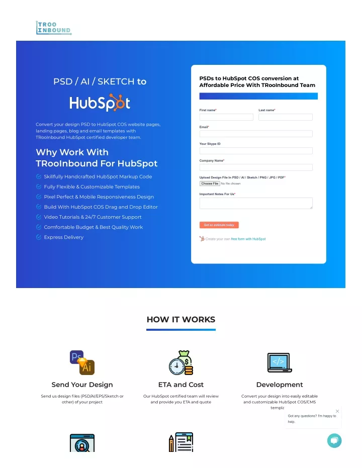 psds to hubspot cos conversion at affordable