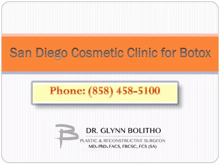 san diego cosmetic clinic for botox