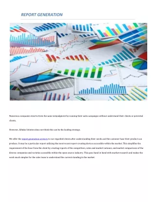 Report generation services
