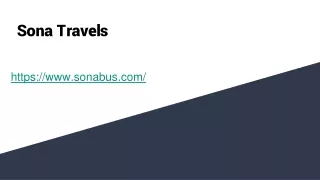 sona travels