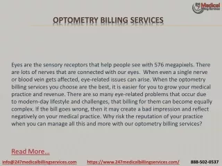 optometry billing services