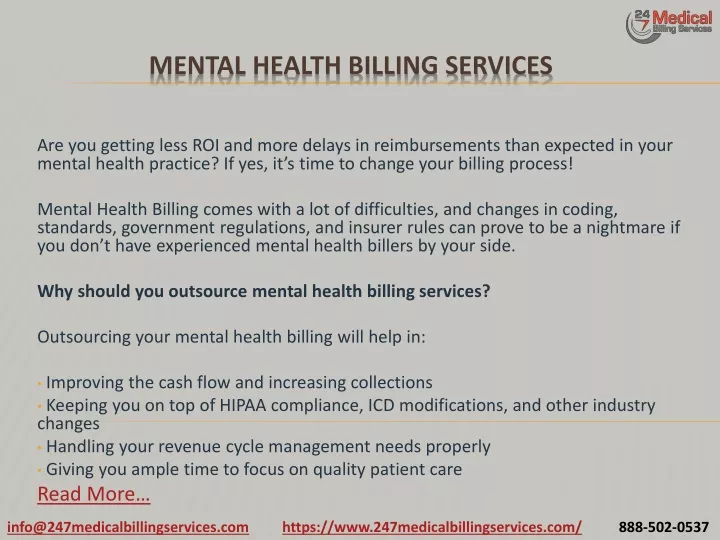 mental health billing services