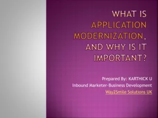 Importance of Application Modernization