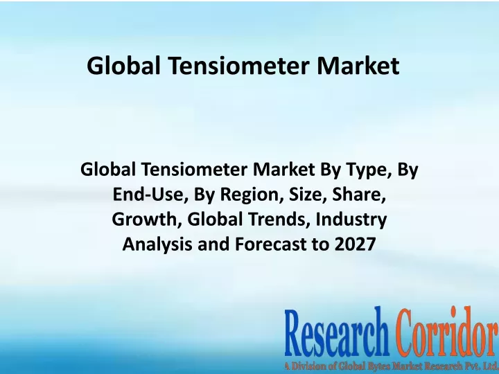 global tensiometer market