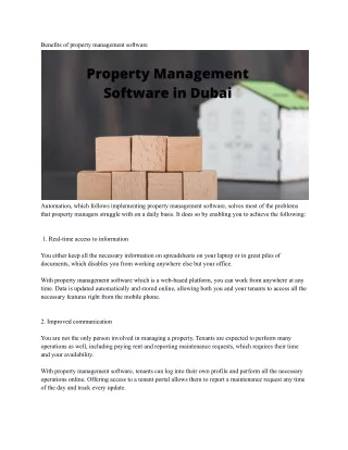 benefits of property management software