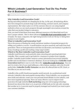 which linkedin lead generation tool do you prefer