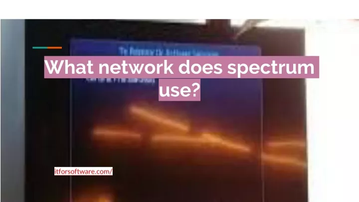 what network does spectrum use