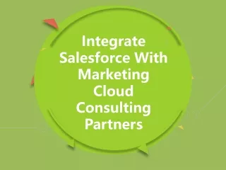 integrate salesforce with marketing cloud