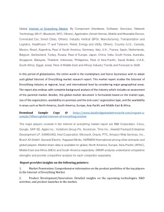 global internet of everything market by component