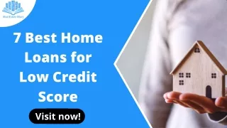 5 Best Home Loans for Low Credit Score
