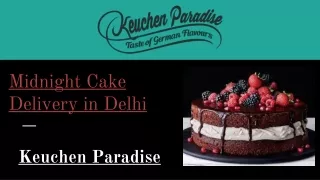 Midnight Cake Delivery in Delhi - Keuchen Paradise